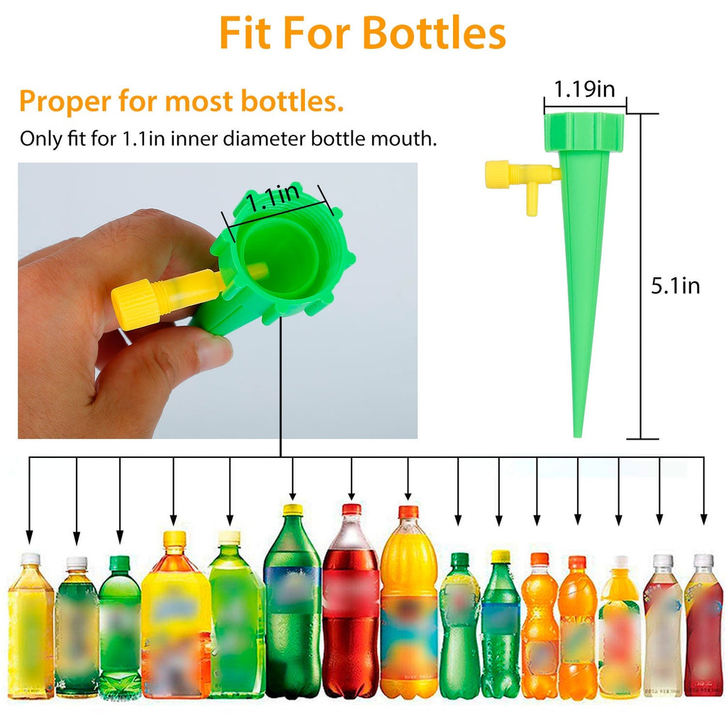 24PCS Self-Watering Spikes – Adjustable Plant Waterers for Indoor/Outdoor Use