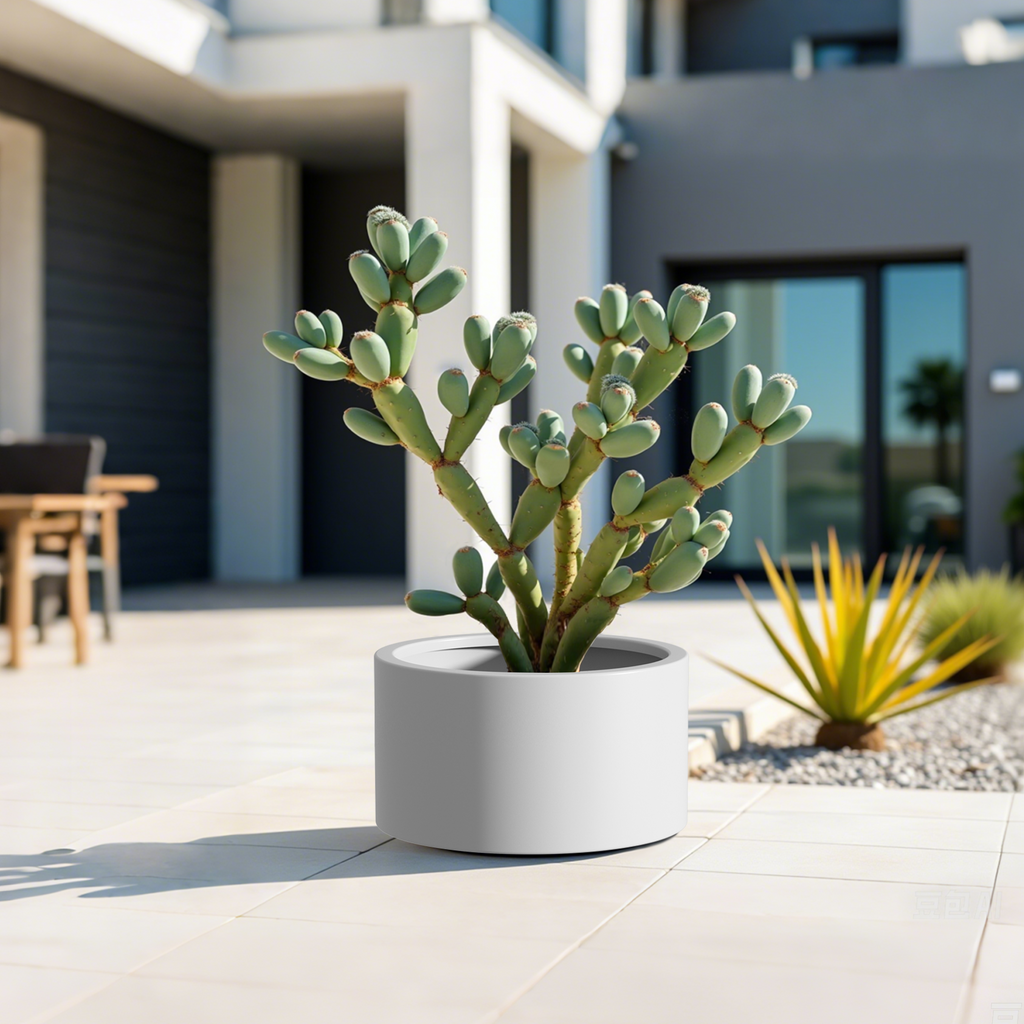 Heavy Duty Corten Steel Round Raised Garden Bed Kit – 15.5' Dia. x 12' H. – Pre-Rusted Metal Planter Box for Vegetables, Flowers, Herbs – White – Ideal for Outdoor Gardening