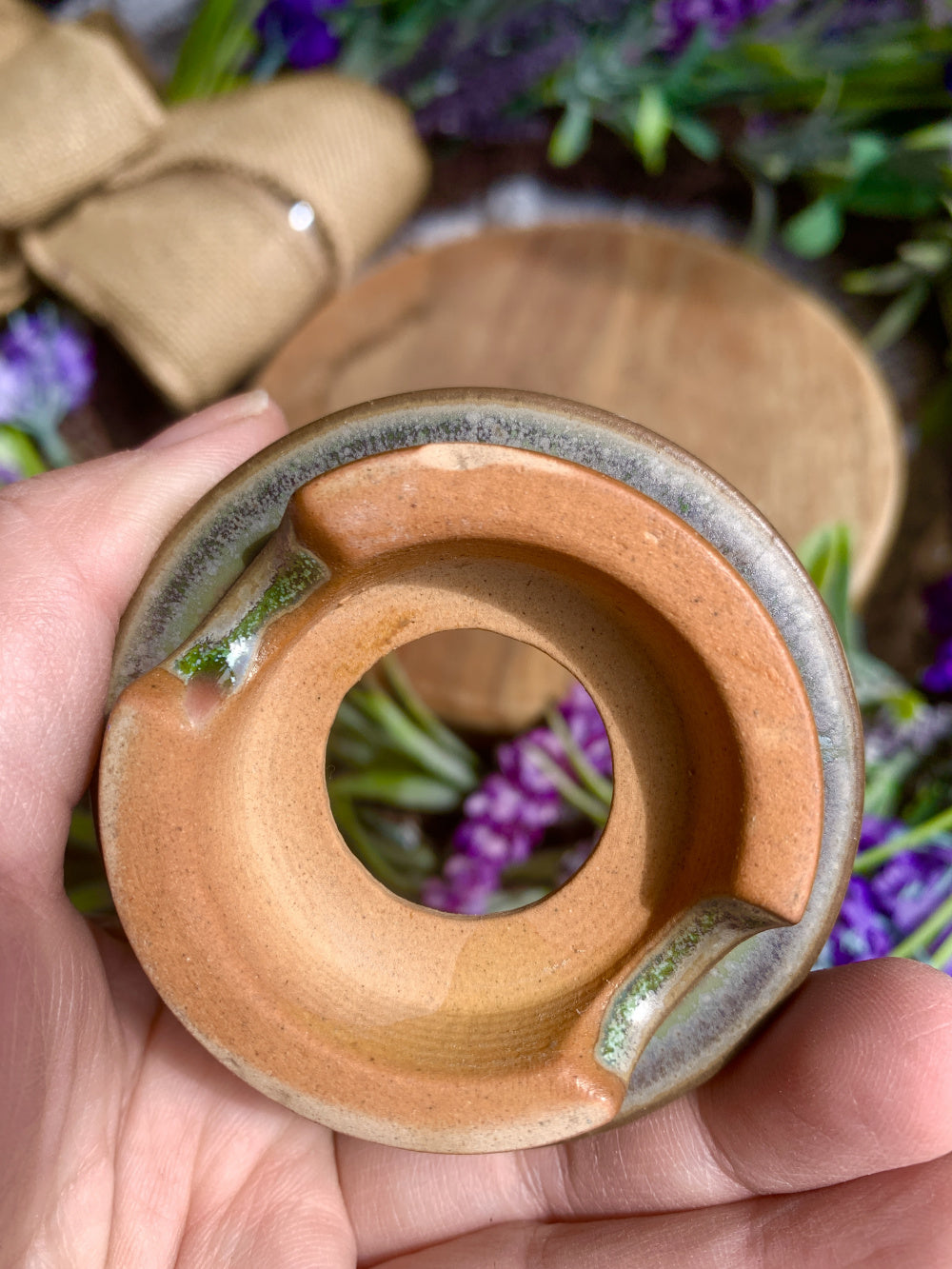 WS0024 Premium Handmade Ceramic Planter Pot - Pot rim diameter: 2.4" (Minor flaw)