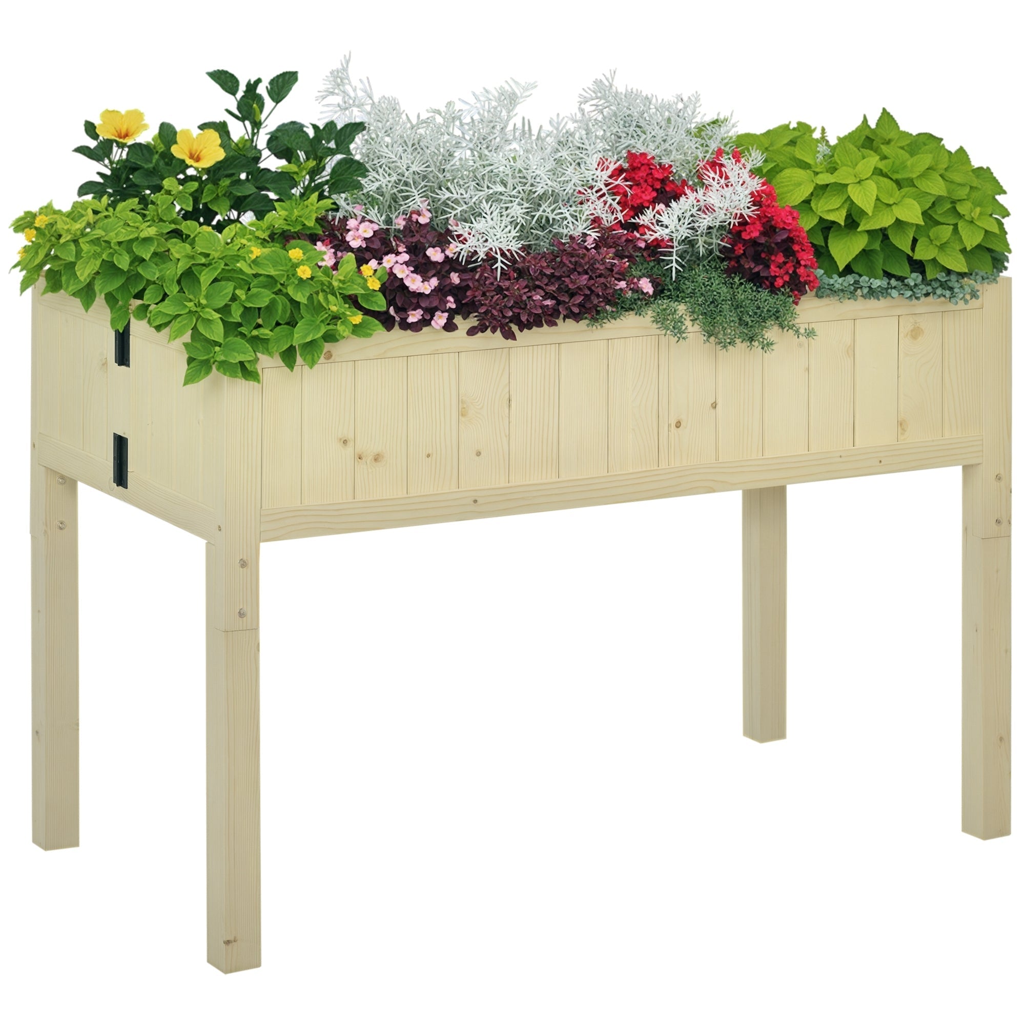 Garden Raised Bed Raised Garden Bed Elevated Wooden Planter Box