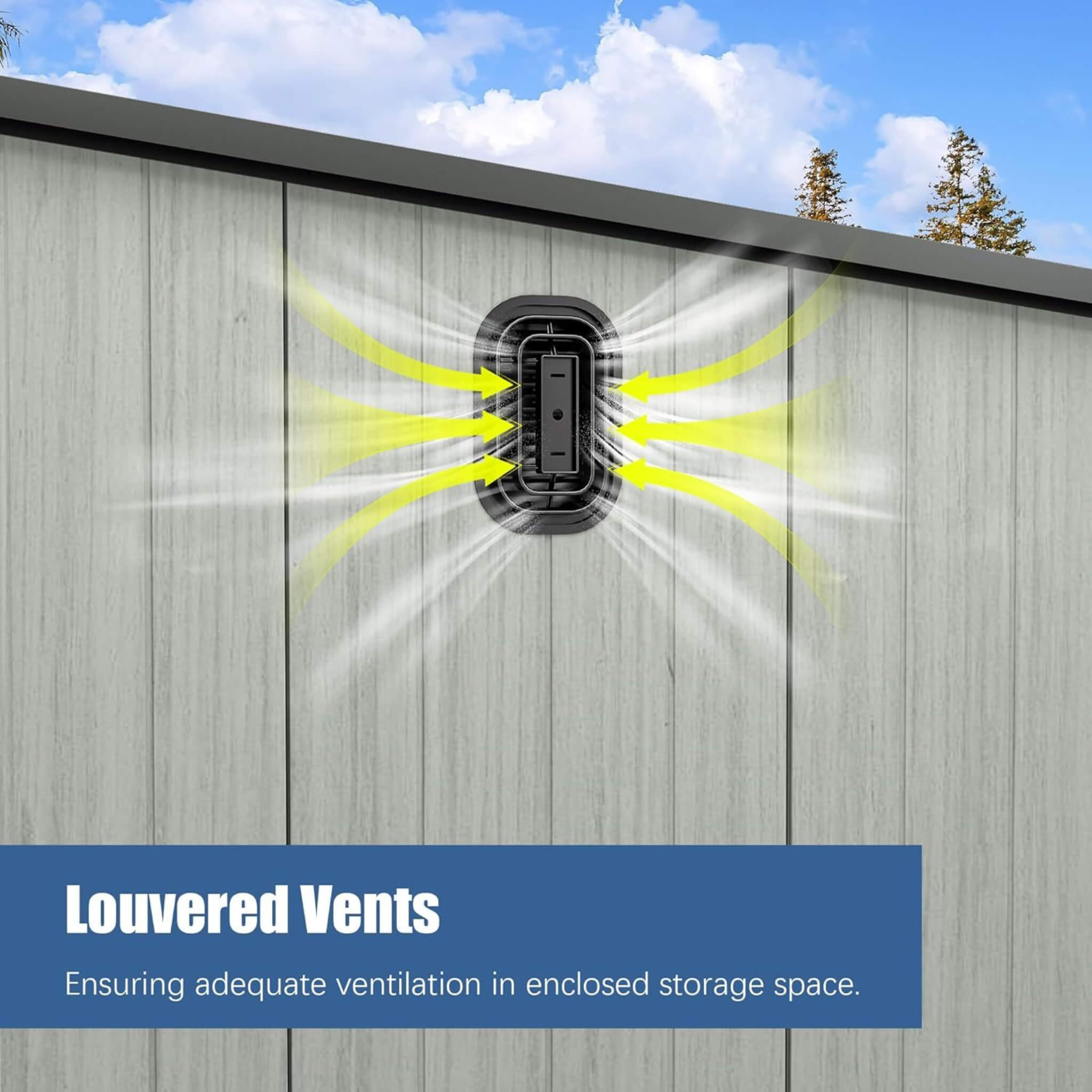 [06X08FT] Alora Outdoor Resin Storage Shed With Lockable Double Doors And Sloping Roof (SAK73286)