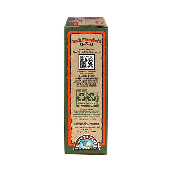 Down To Earth™, Rock Phosphate 0-3-0, All Natural, Single Ingredient (5 LBS.)
