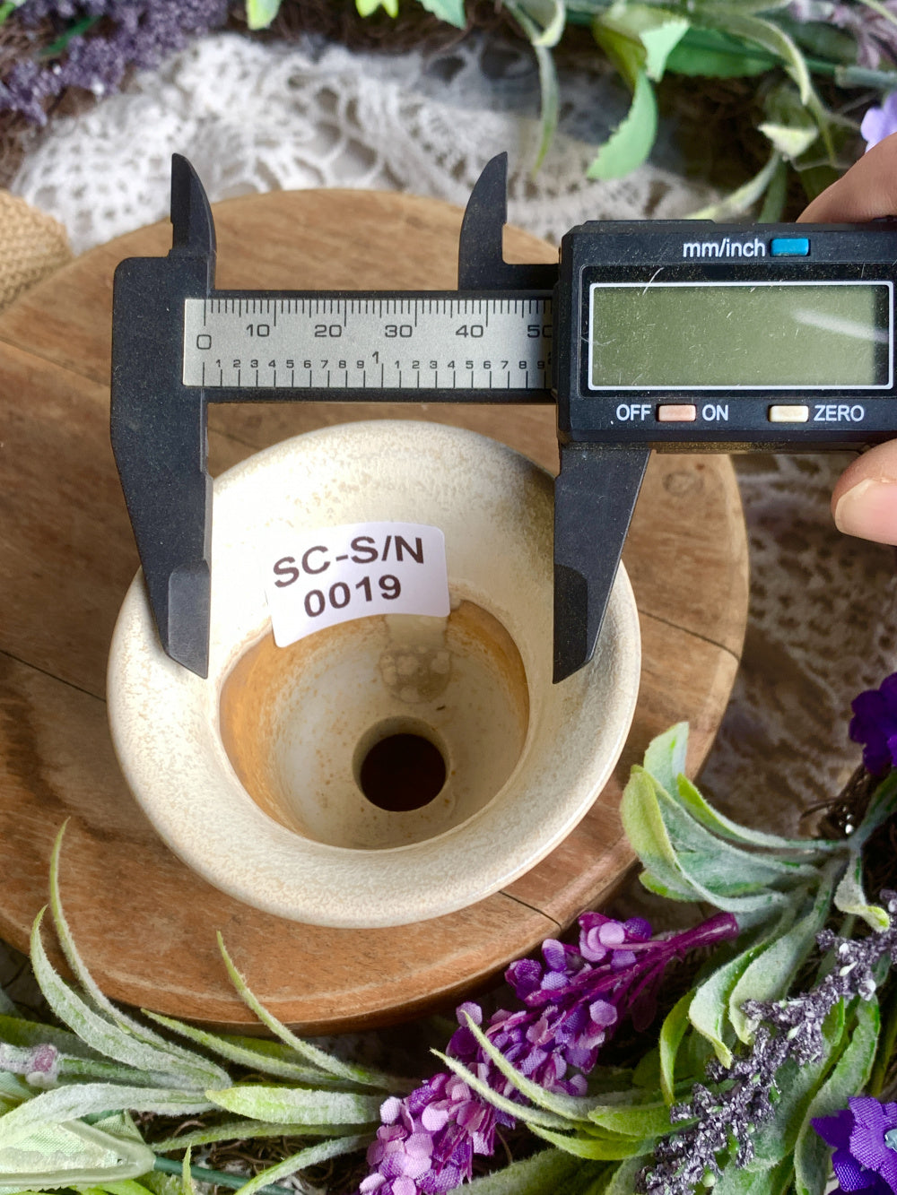SC-0019 Rustic Handmade Clay Planter Pot - Pot Rim Diameter: 1.9"