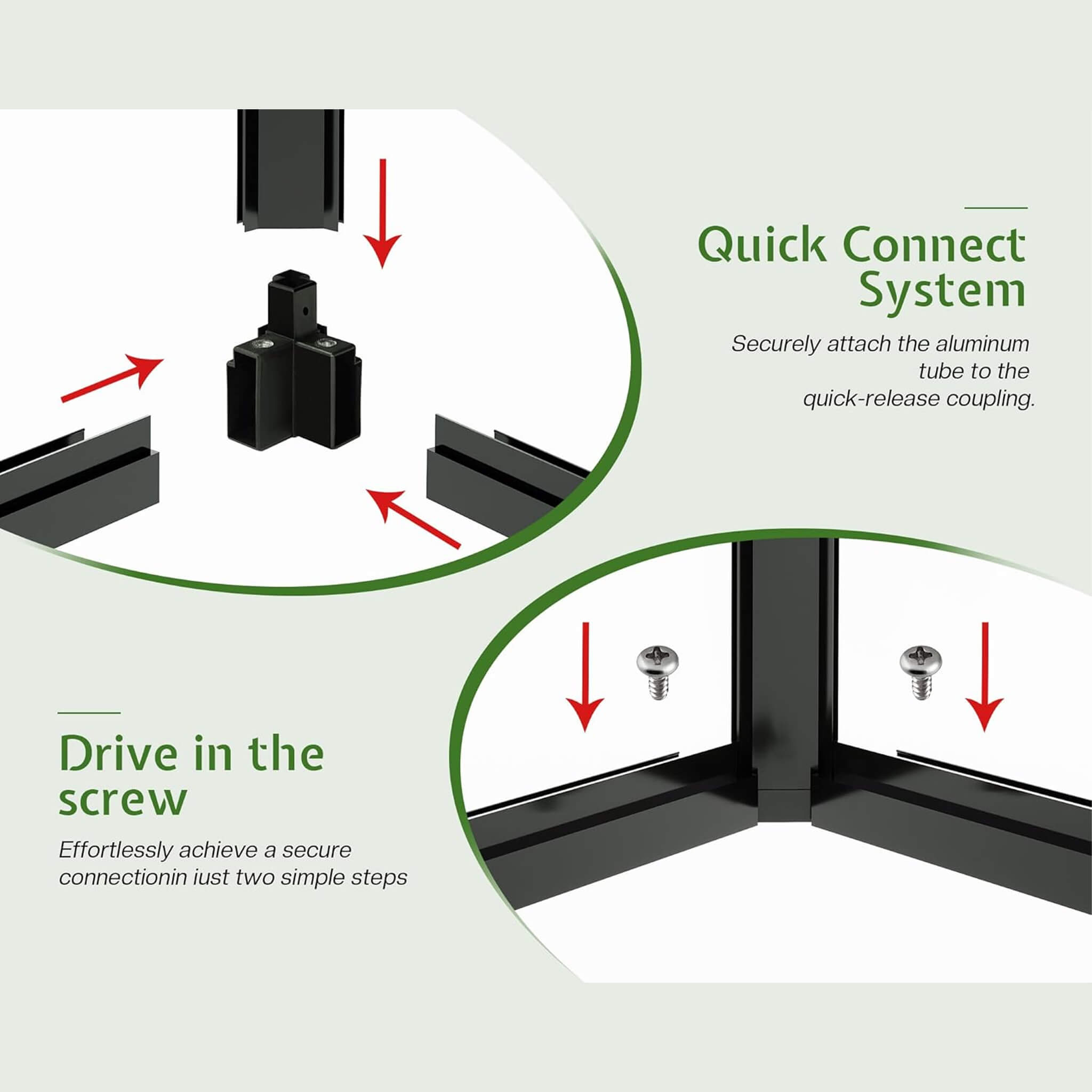 [08X16FT] Premium Polycarbonate Outdoor Walk-In Patio Greenhouse With Double Swing Doors, 4MM (SAK79206)
