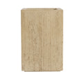 Handmade Travertine Planter Box, Antique Brown, Magnesium Oxide, 19.75'H