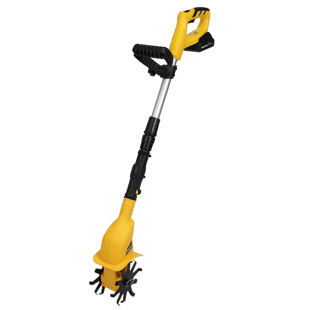 Cordless Electric Garden Tiller Cultivator With 20V Rechargeable Battery 3.93In Width 6.69In Depth 250RPM Max For Garden Yard Farm Lawn