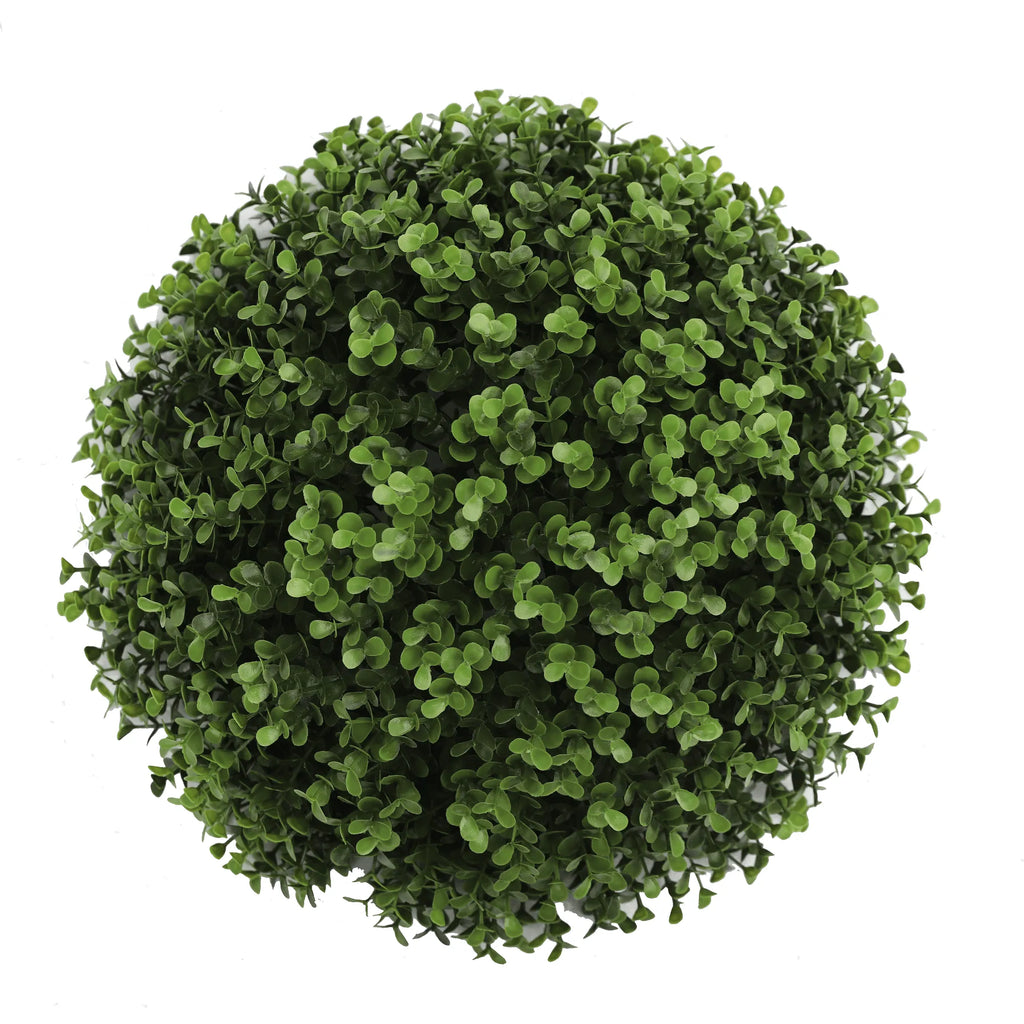 Dark Boxwood Artificial Topiary Ball Set of 2 12in – UV Resistant