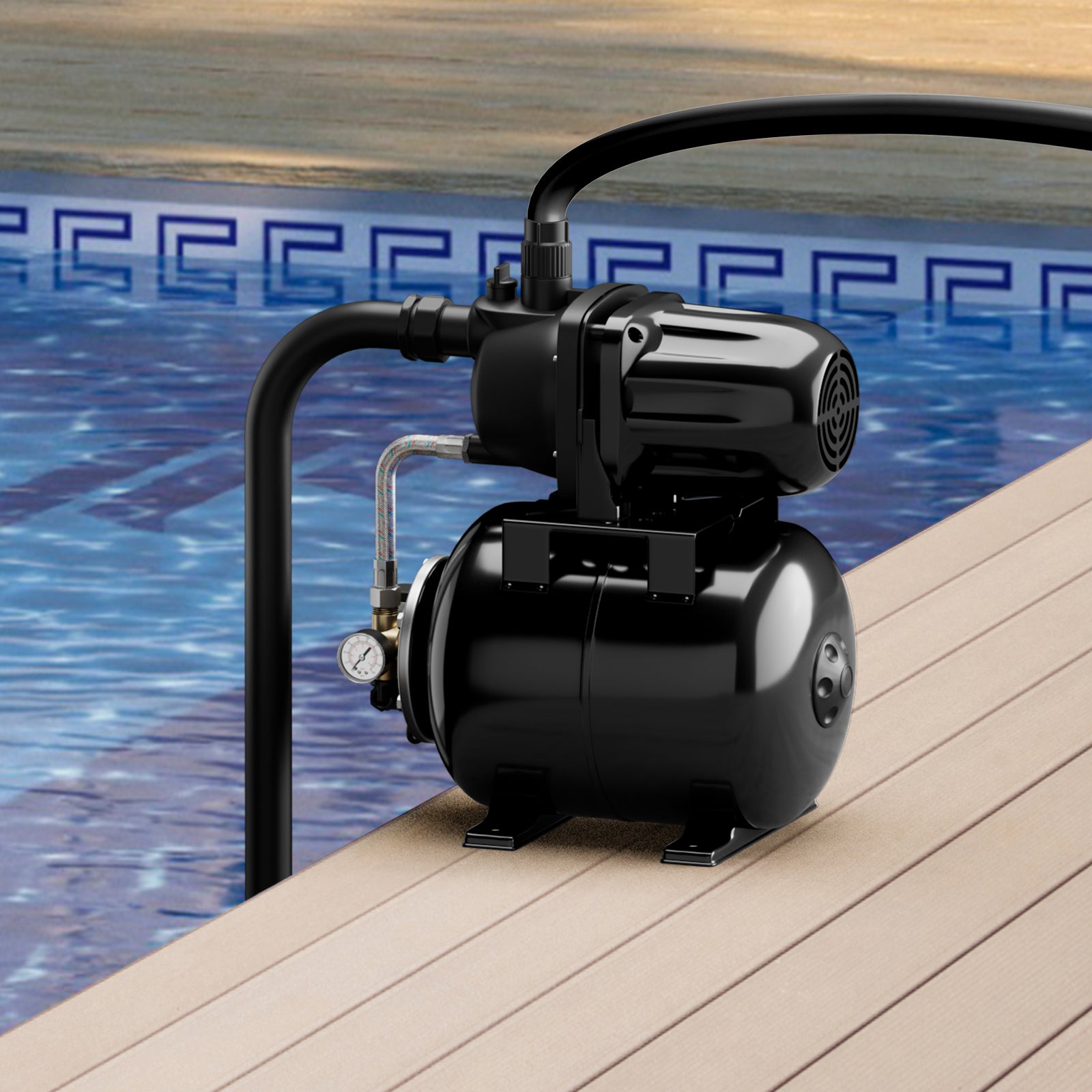 1200 W Garden Water Pump Shallow Well Pressurized Irrigation