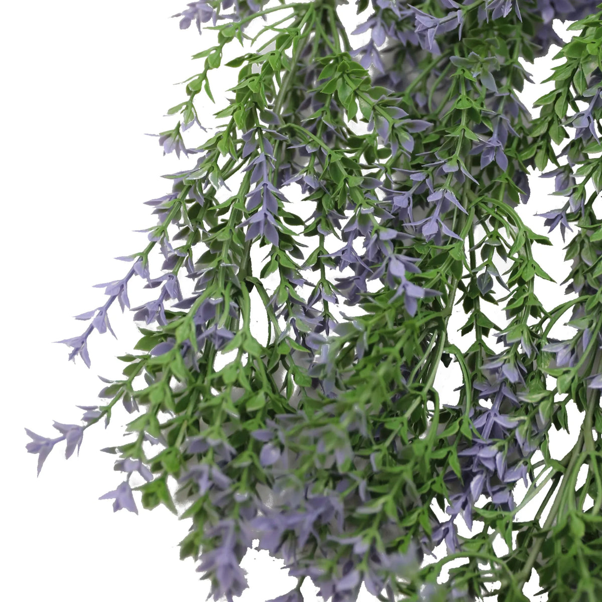 Purple and Green Willow Leaf Garland Artificial Hanging Bush 7.8×30in – NFPA 701 Certified – UV Resistant
