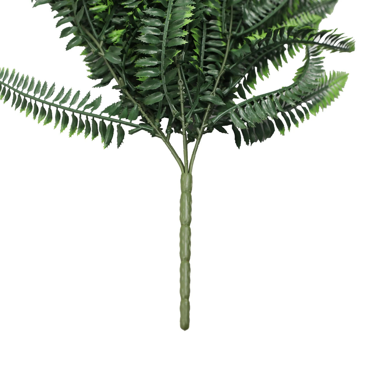 Dense Boston Fern Garland Artificial Hanging Bush 10.6×33in – NFPA 701 Certified – UV Resistant