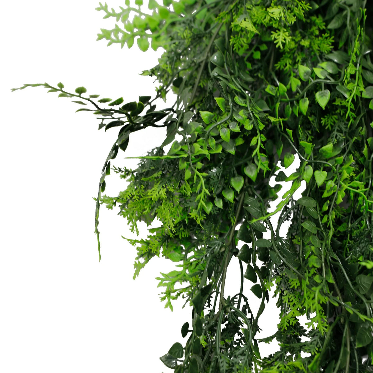 Mediterranean Fern Vine Artificial Hanging Plant 8.6×30in – NFPA 701 Certified – UV Resistant