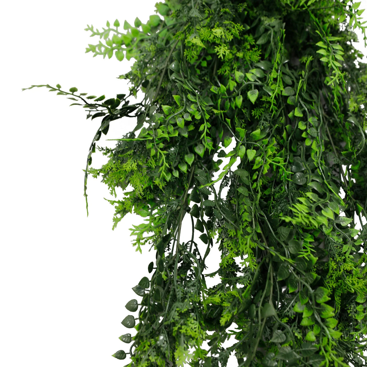 Mediterranean Fern Vine Artificial Hanging Plant 8.6×30in – NFPA 701 Certified – UV Resistant