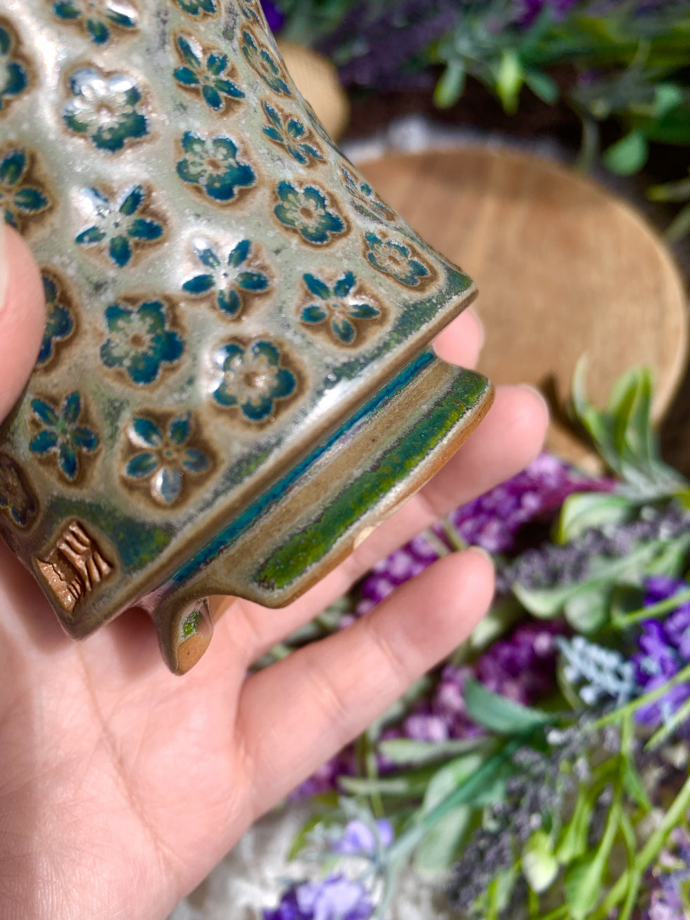 WS0024 Premium Handmade Ceramic Planter Pot - Pot rim diameter: 2.4" (Minor flaw)