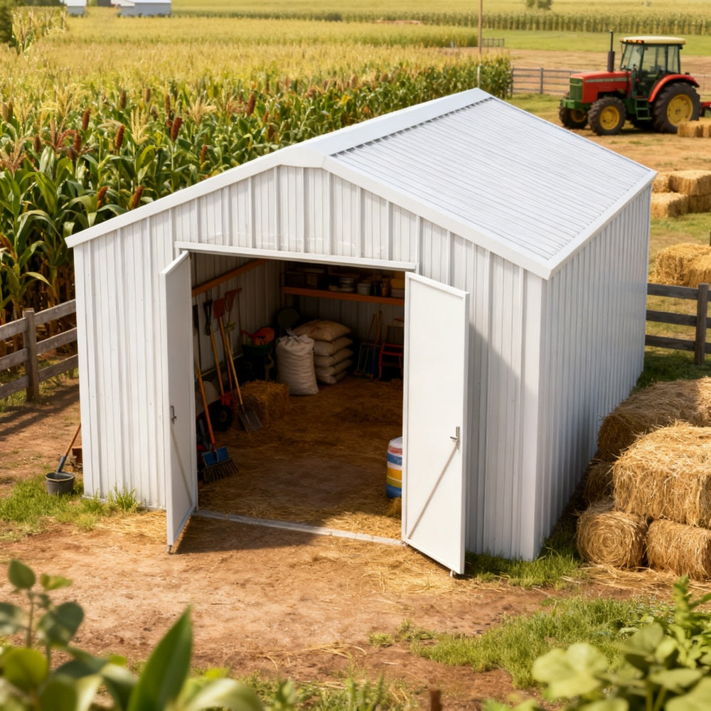 12'x20' Heavy-Duty Metal Garage Shed
