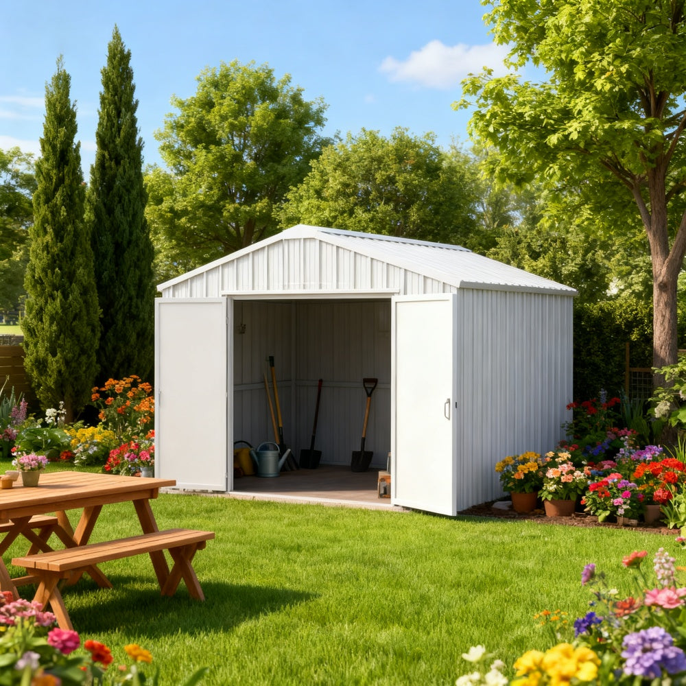 12'x20' Heavy-Duty Metal Garage Shed