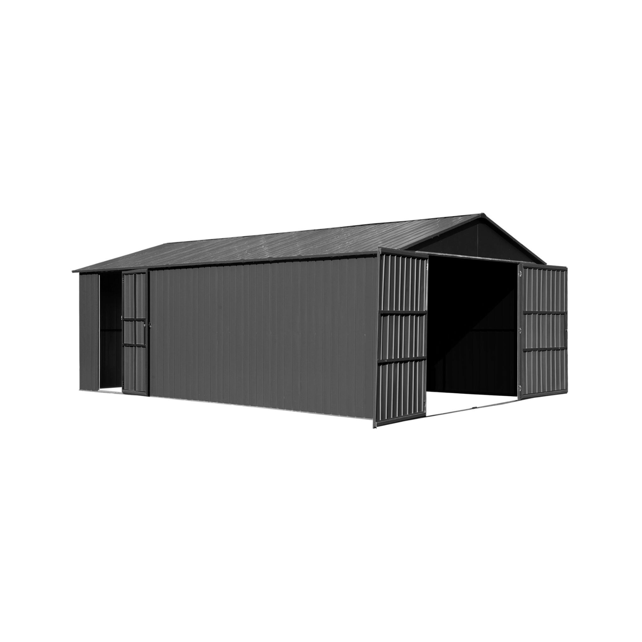 Extra Large Outdoor Heavy Duty Metal Garage Shed With Lockable Doors (SAK14093)