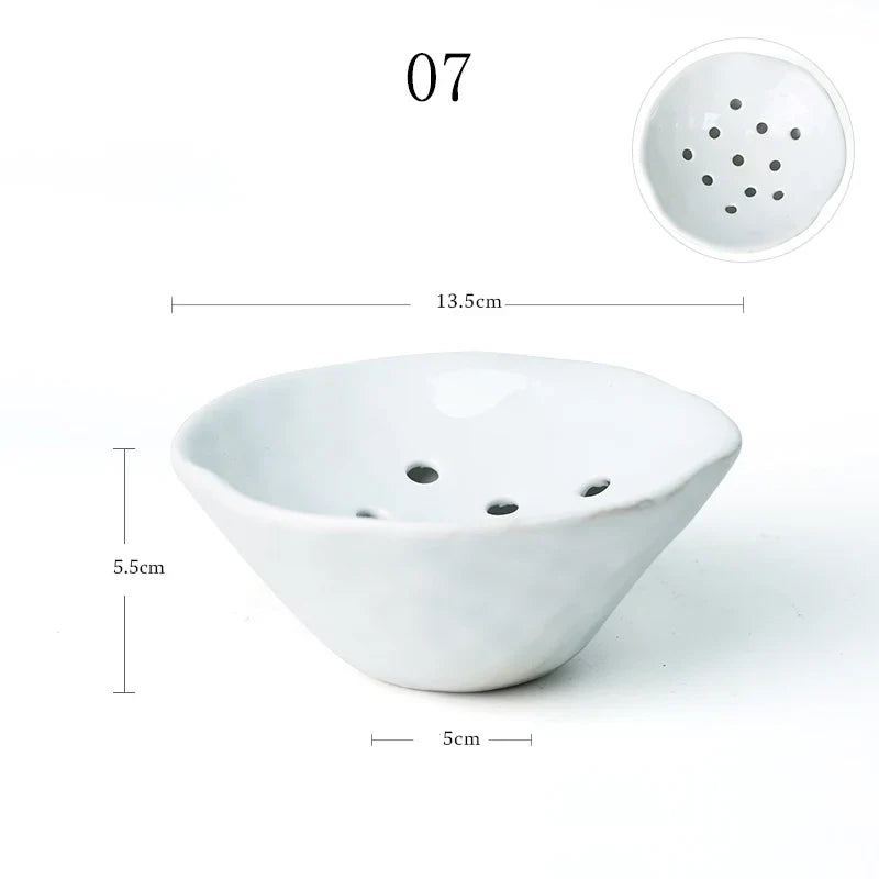 Japanese Ceramic Lotus Ikebana Flower Vase – Zen Floral Vessel with Built-In Frog Holder