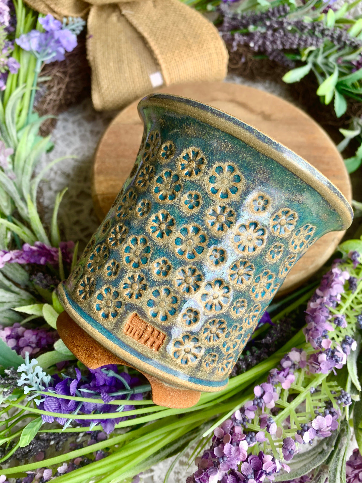 WS0008 Rustic Handmade Clay Planter Pot - Pot rim diameter: 3"