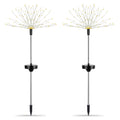 2Pcs Solar Powered Starburst Lights 240 LEDs Firework Lamp Garden Path Decor Lights