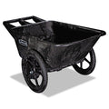 Rubbermaid Big Wheel Agriculture Wheelbarrow, 300 lb Capacity, 32.75" x 58" x 28.25", Black