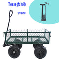 2-in-1 Garden Wagon and Flatbed Yard Cart