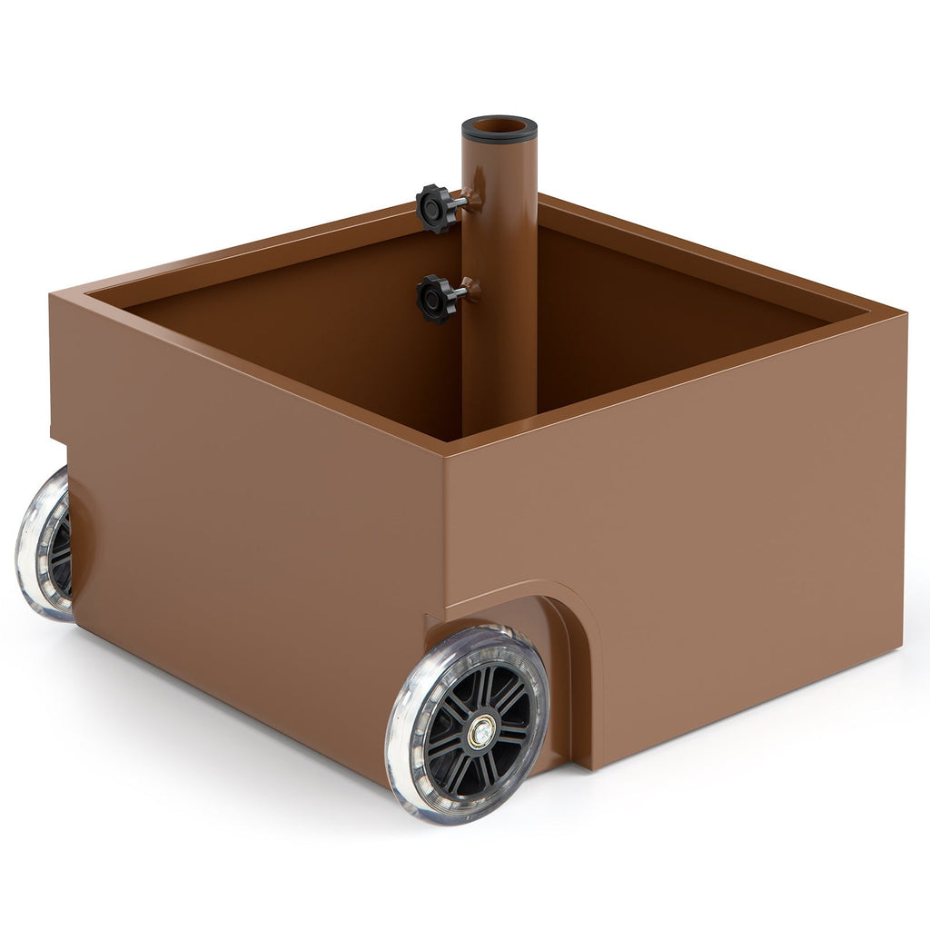 150 Pounds Patio Umbrella Base Stand Wheels Planter Outdoor
