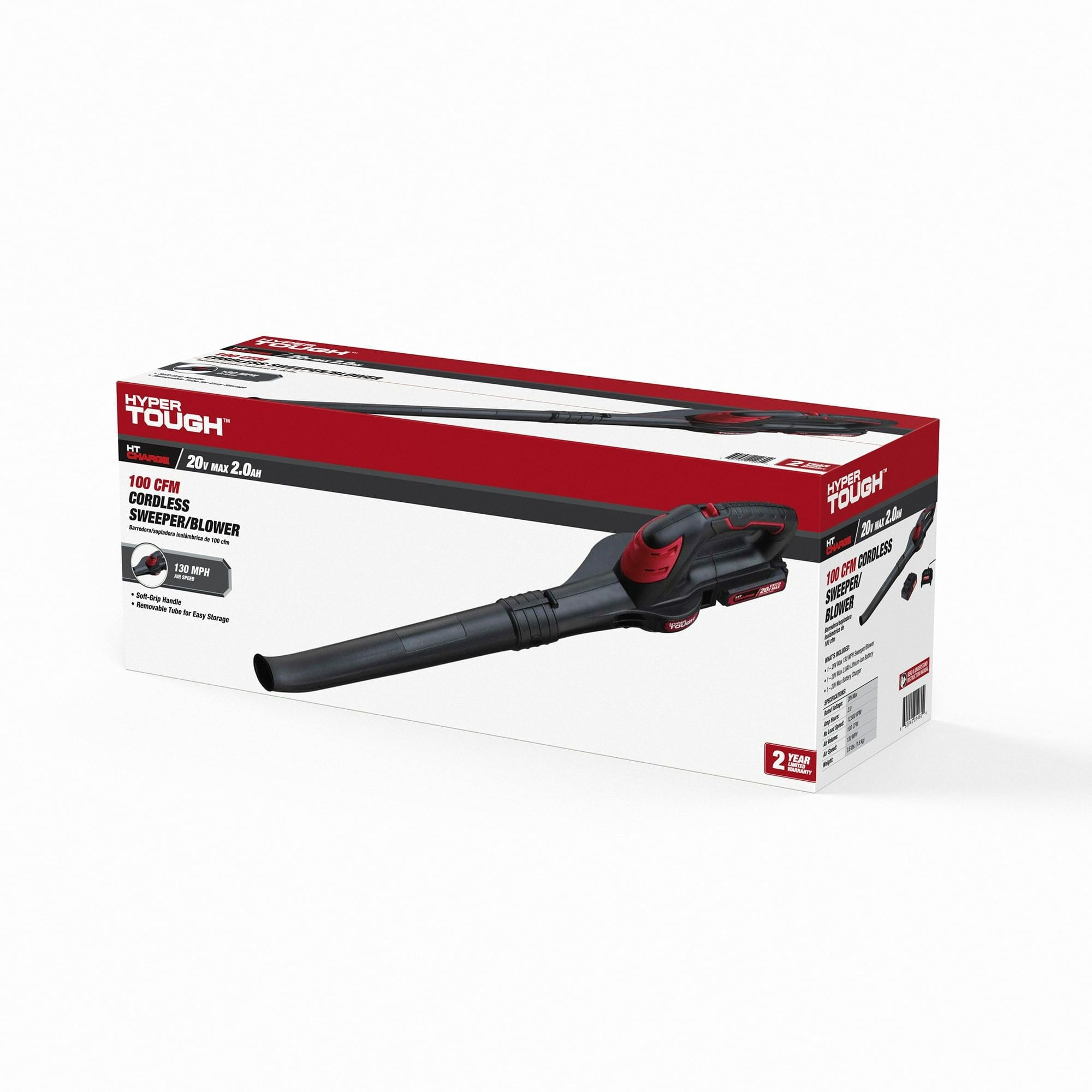 Hyper Tough 20V Max Battery Powered Cordless 130 mph Leaf Blower, HT21-401-003-05