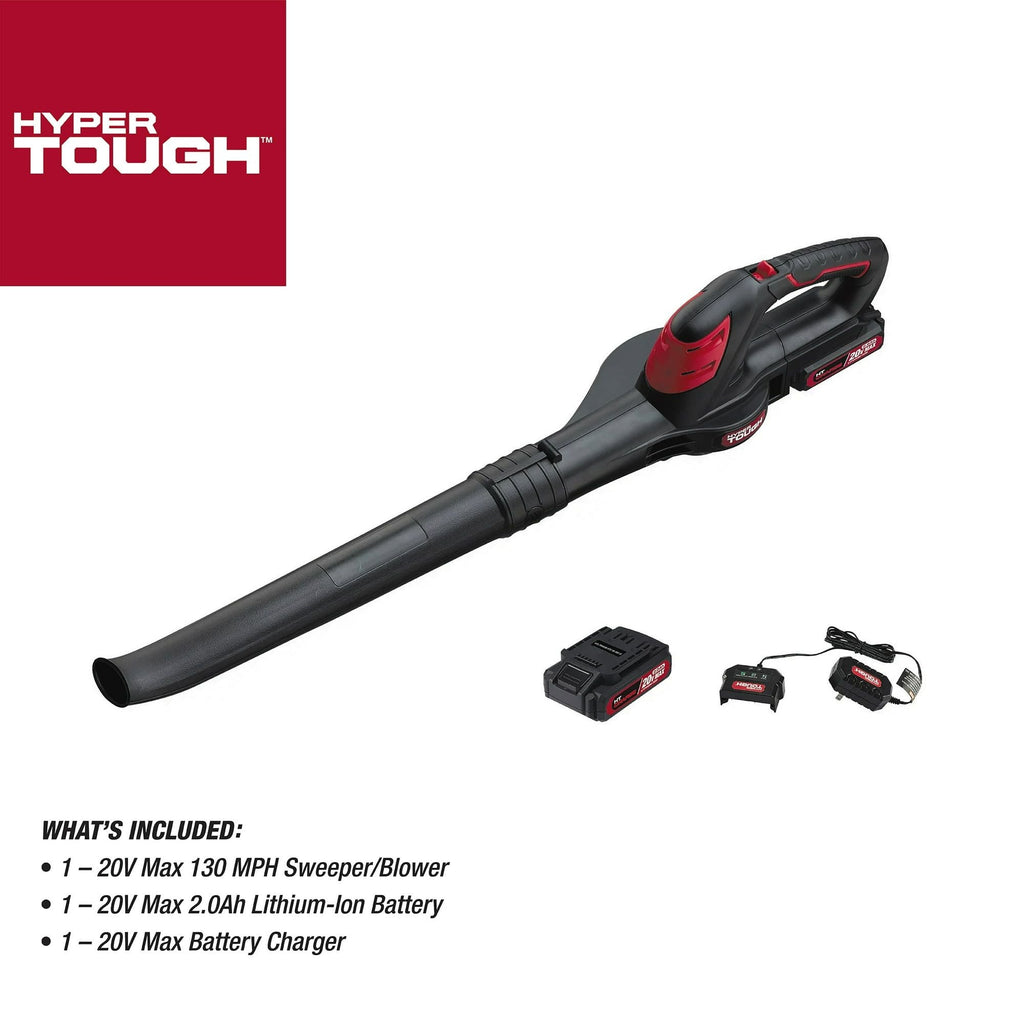 Hyper Tough 20V Max Battery Powered Cordless 130 mph Leaf Blower, HT21-401-003-05
