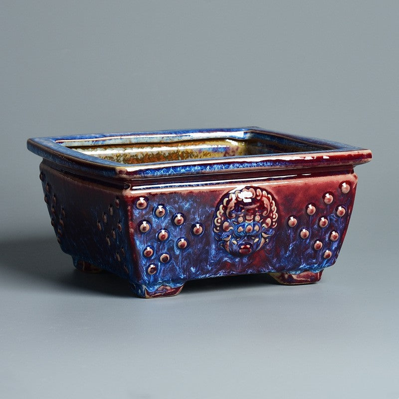 Clivia Kiln-Glazed Ceramic Indoor Flowerpot