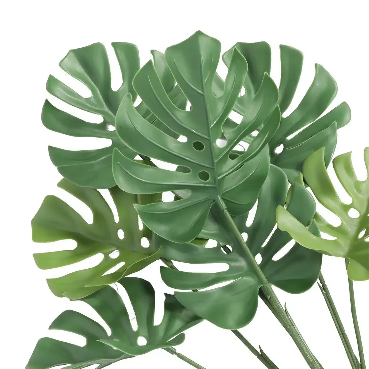 Monstera Split Leaf Philodendron Artificial Plant Stem 24in – UV Resistant