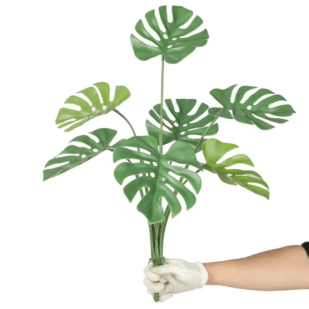 Monstera Split Leaf Philodendron Artificial Plant Stem 24in – UV Resistant