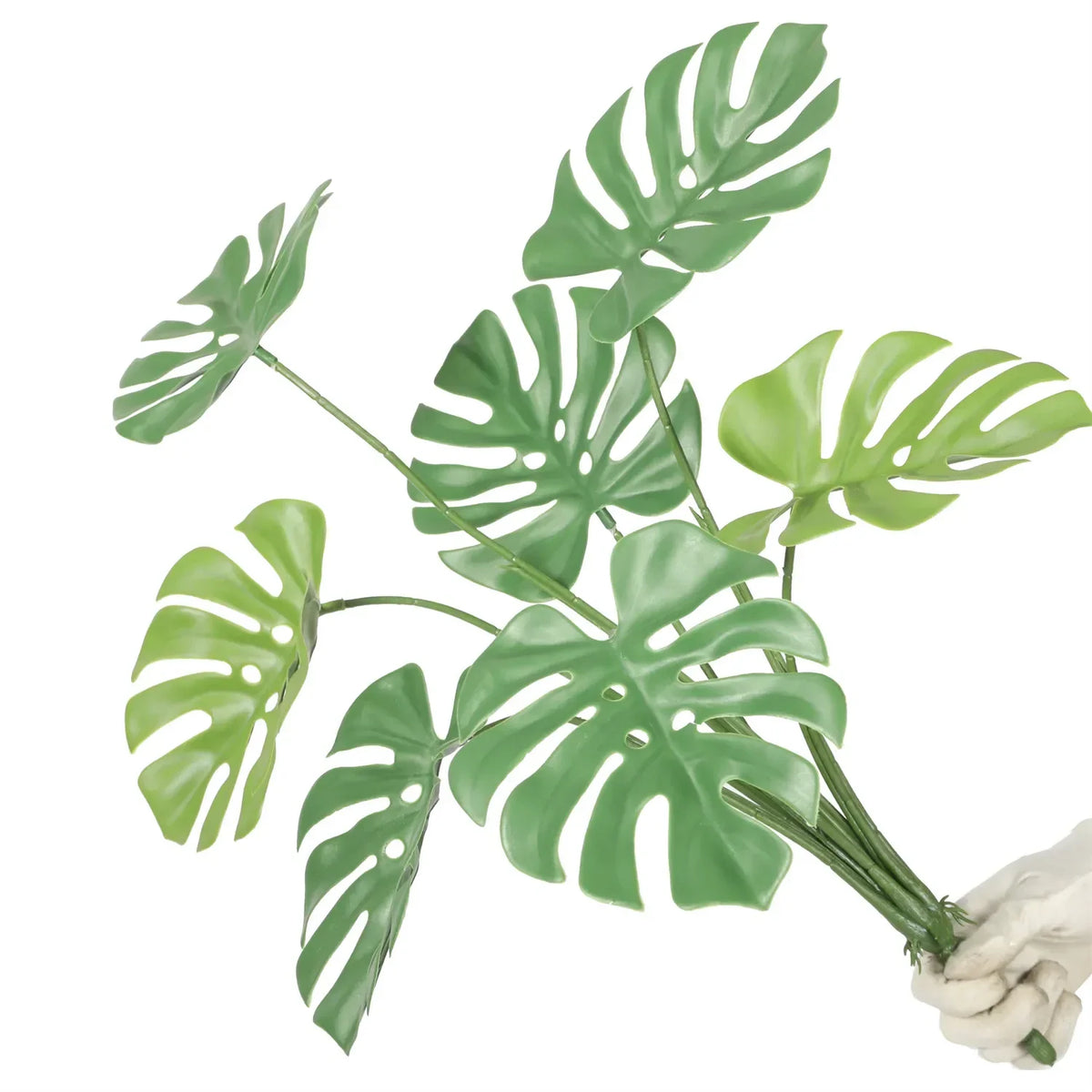 Monstera Split Leaf Philodendron Artificial Plant Stem 24in – UV Resistant