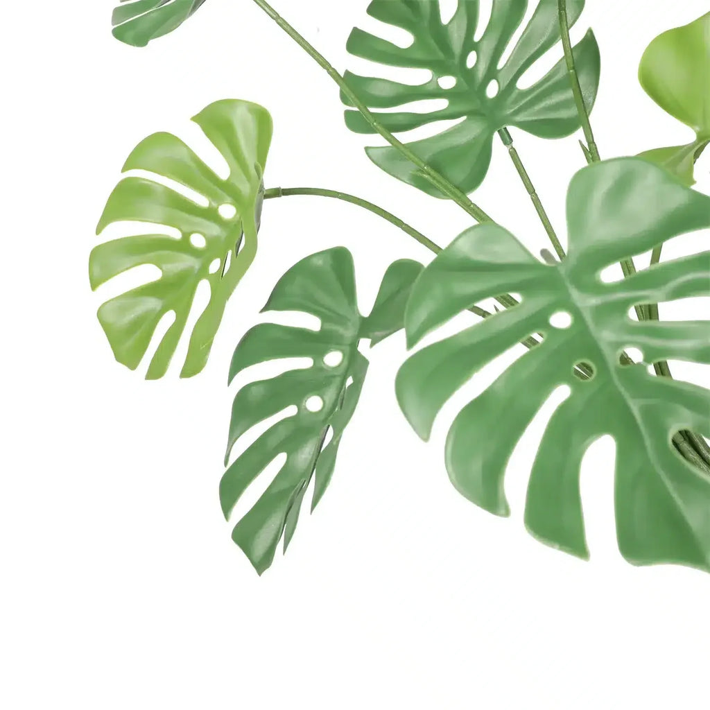 Monstera Split Leaf Philodendron Artificial Plant Stem 24in – UV Resistant