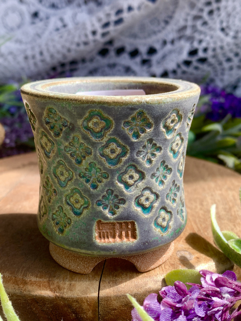 WS0021 Modern Handmade Ceramic Planter Pot - Pot rim diameter: 1.8"