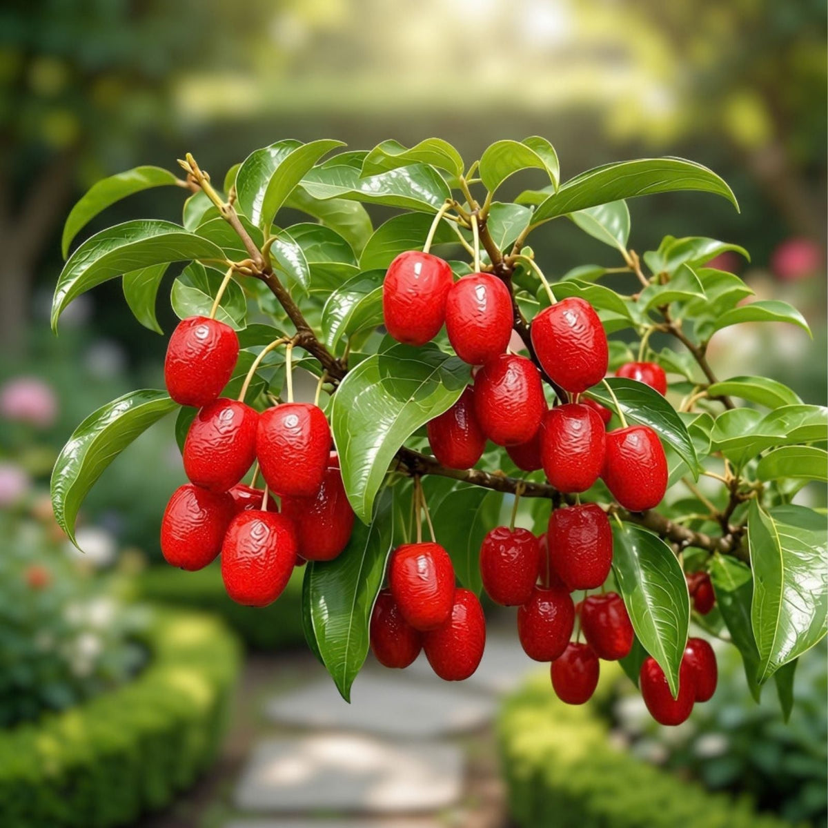 Goumi Cuttings - 6 Pack Edible Red Fruits - Nitrogen Fixing Permaculture Plant (Elaeagnus multiflora)