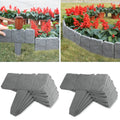 20-Pieces: Plastic Cobbled Stone Effect Landscaping Lawn Edging