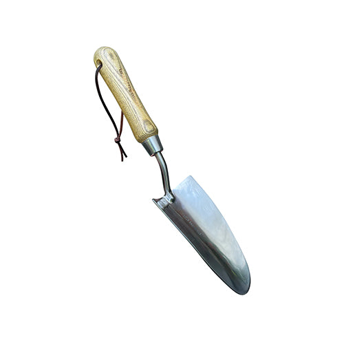 Stainless Steel Garden Trowel (classic wood handle)