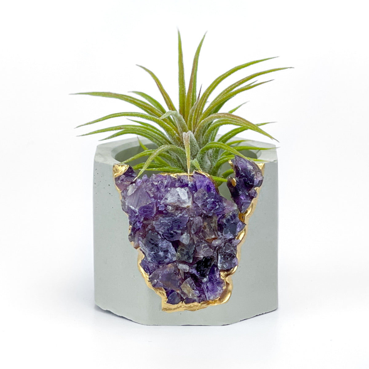 AMETHYST GEODE PLANTER