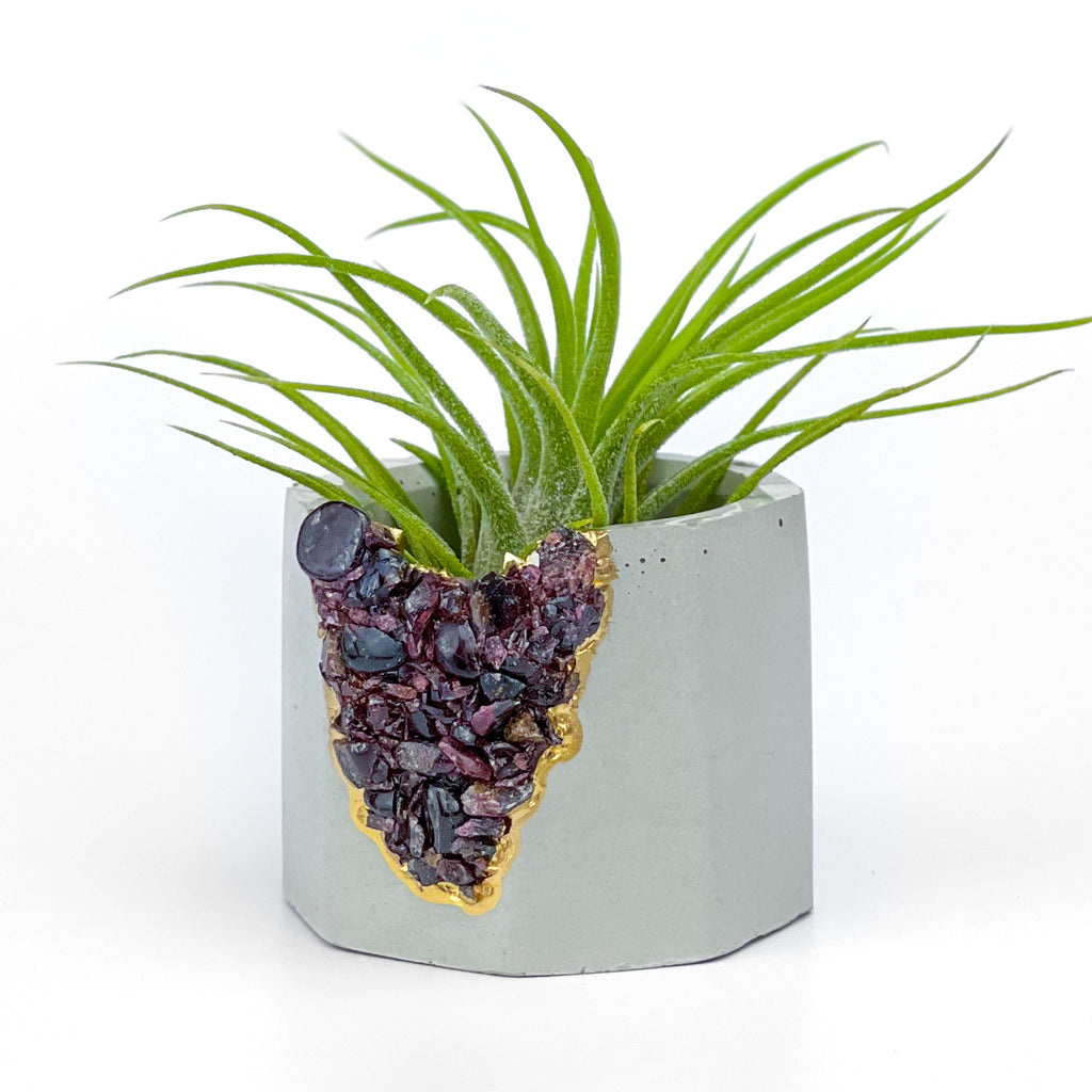 GARNET GEODE PLANTER
