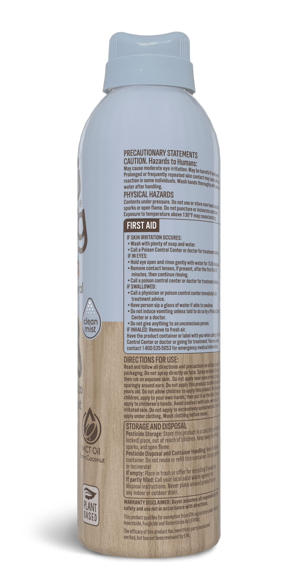 Shubug Kids and Family, Clean Mist, 360 Spray, 6 oz., DEET FREE Insect Repellent