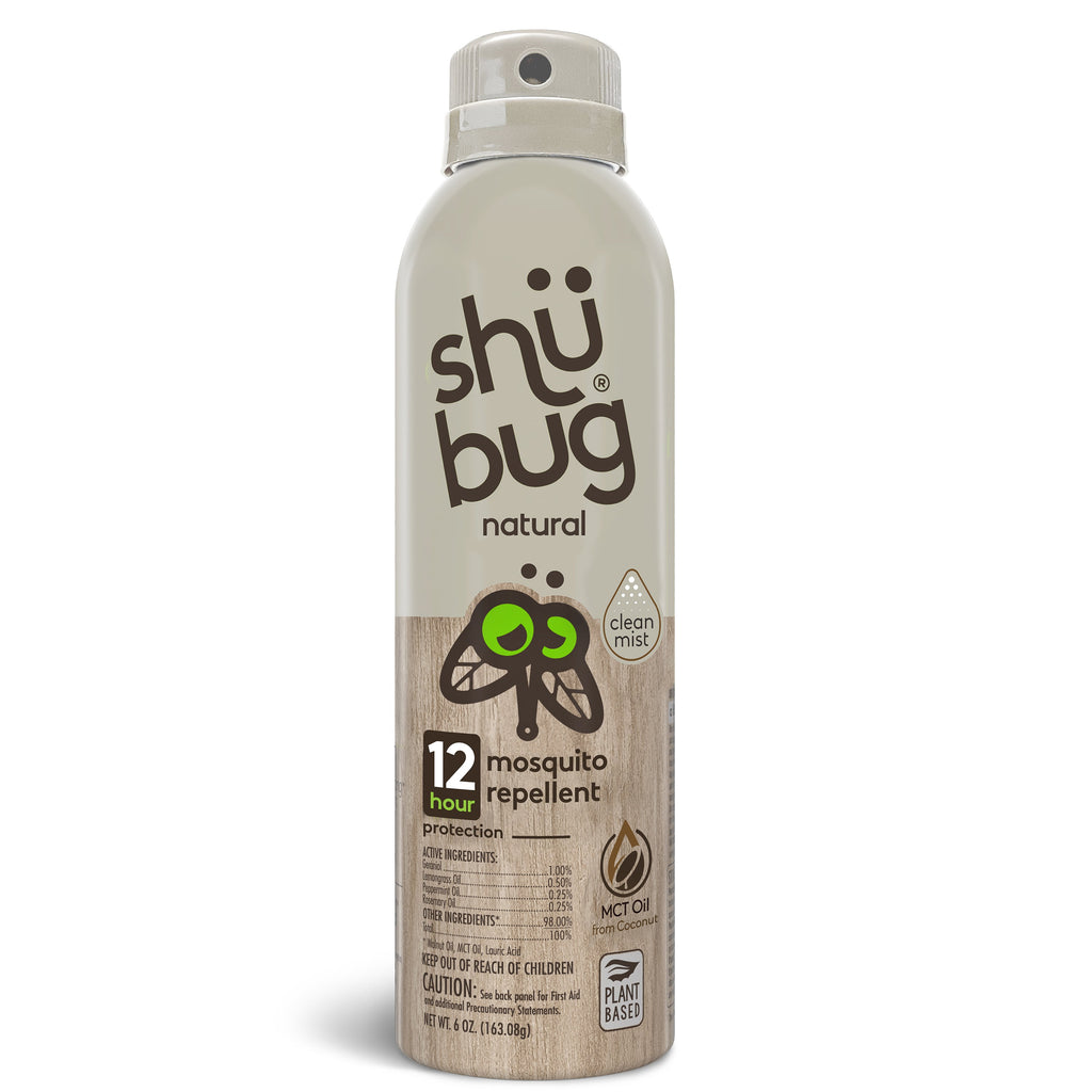 Shubug Natural, Clean Mist, 360 Spray, 6 oz., DEET FREE Insect Repellent