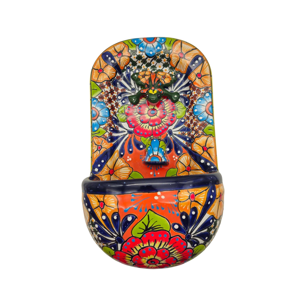 Talavera Wall Fountain | Handmade Mexican Ceramic Water Feature