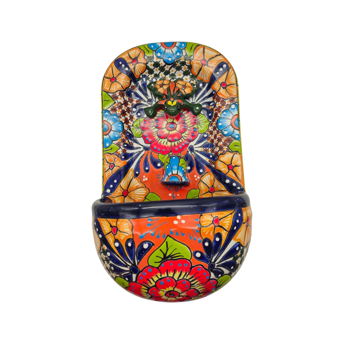 Talavera Wall Fountain | Handmade Mexican Ceramic Water Feature