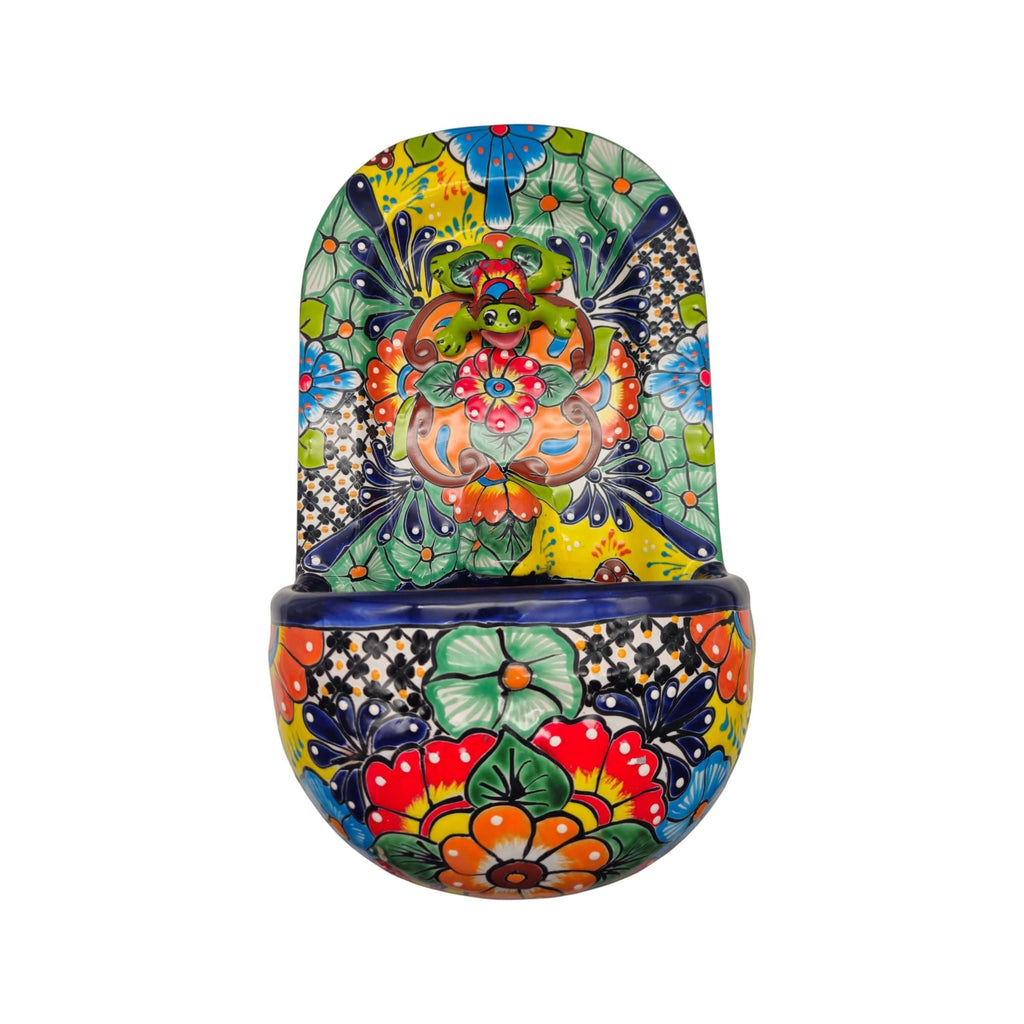 Talavera Wall Fountain | Handmade Mexican Ceramic Water Feature