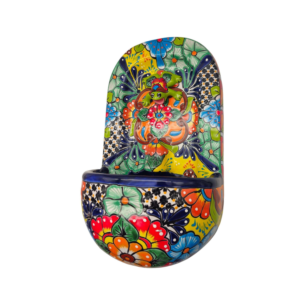 Talavera Wall Fountain | Handmade Mexican Ceramic Water Feature