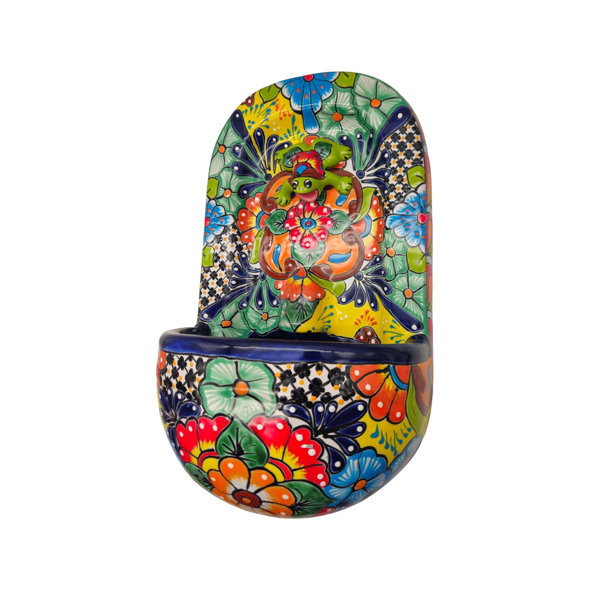 Talavera Wall Fountain | Handmade Mexican Ceramic Water Feature