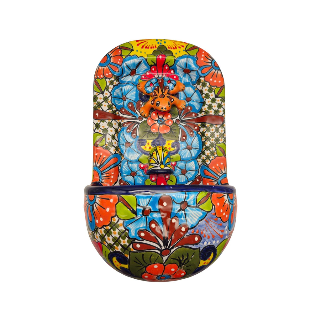 Talavera Wall Fountain | Handmade Mexican Ceramic Water Feature