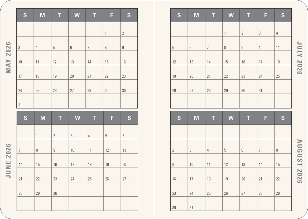 2026 Mushrooms Weekly Planner