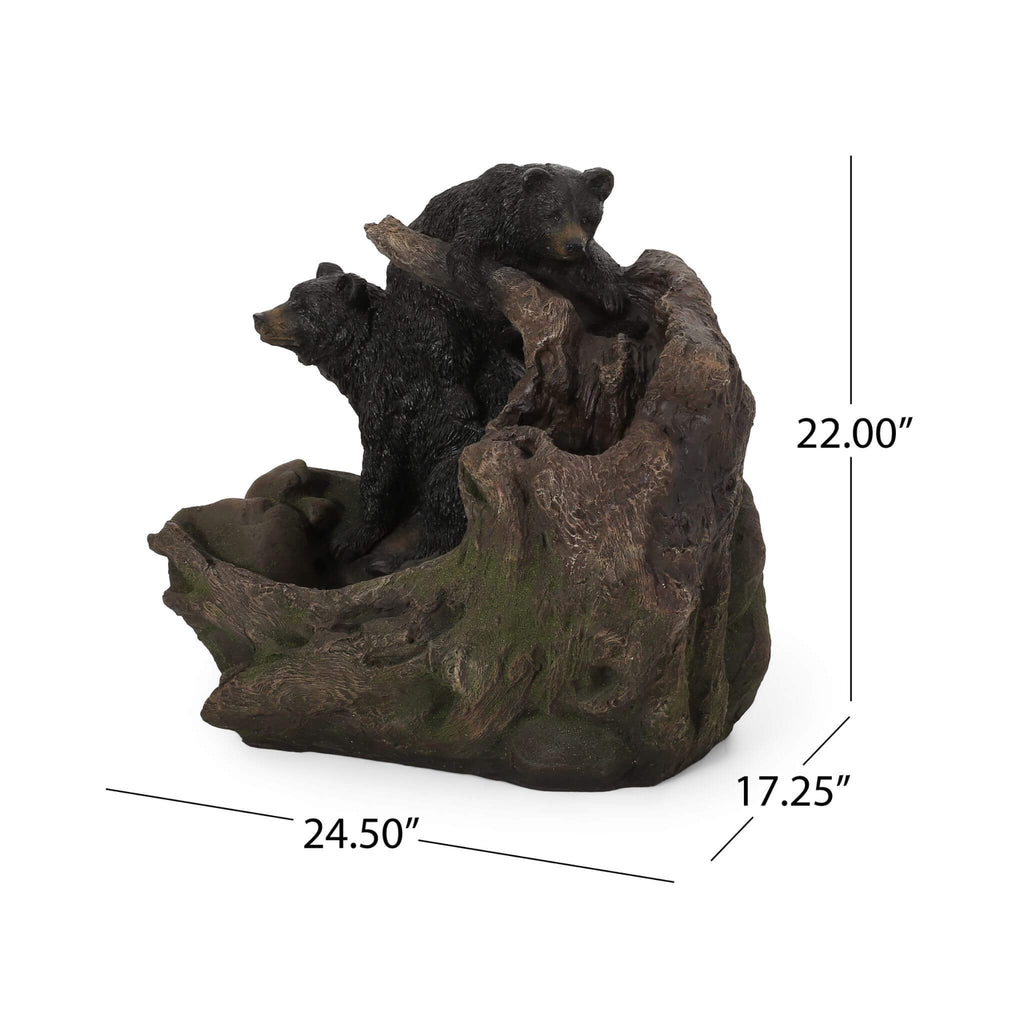 Alora 22-Inch Weather Resistant Outdoor Floor Fountain With LED Lights (SAK77651)
