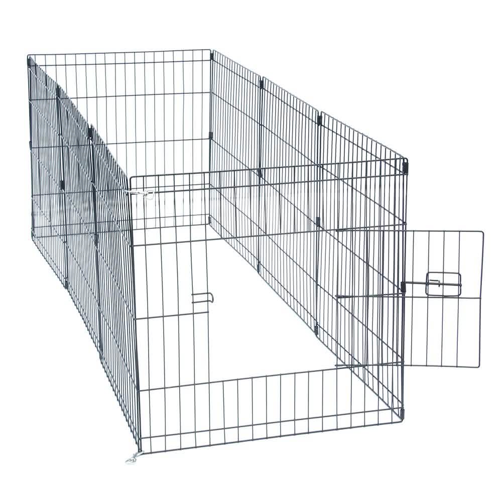 24" Tall Wire Fence 8 Panel Pet Folding Metal Play Pen